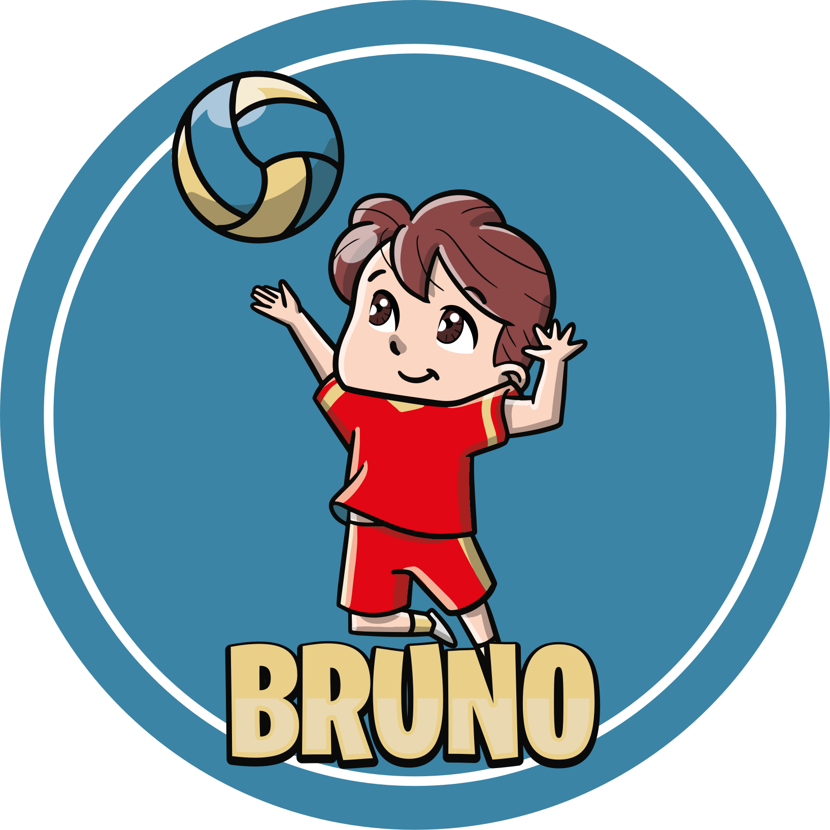 이름이있는 비닐 카펫 맞춤형 스포츠 - TenStickers