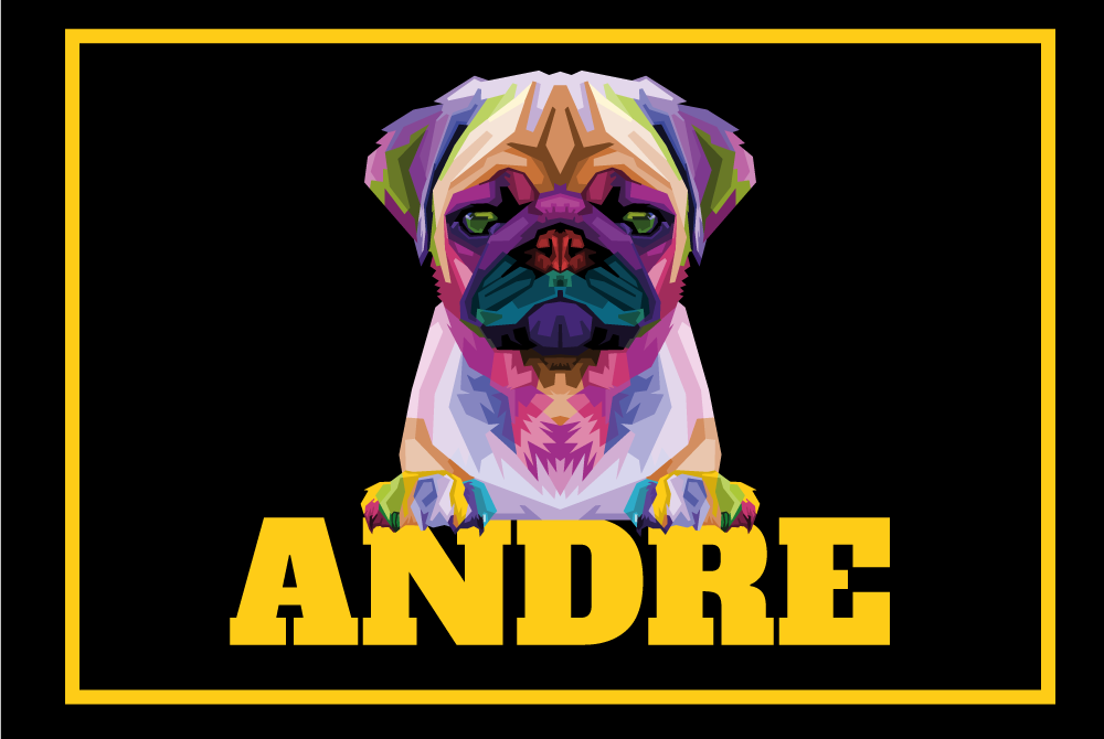 이름이있는 비닐 카펫 맞춤형 애완동물 - TenStickers