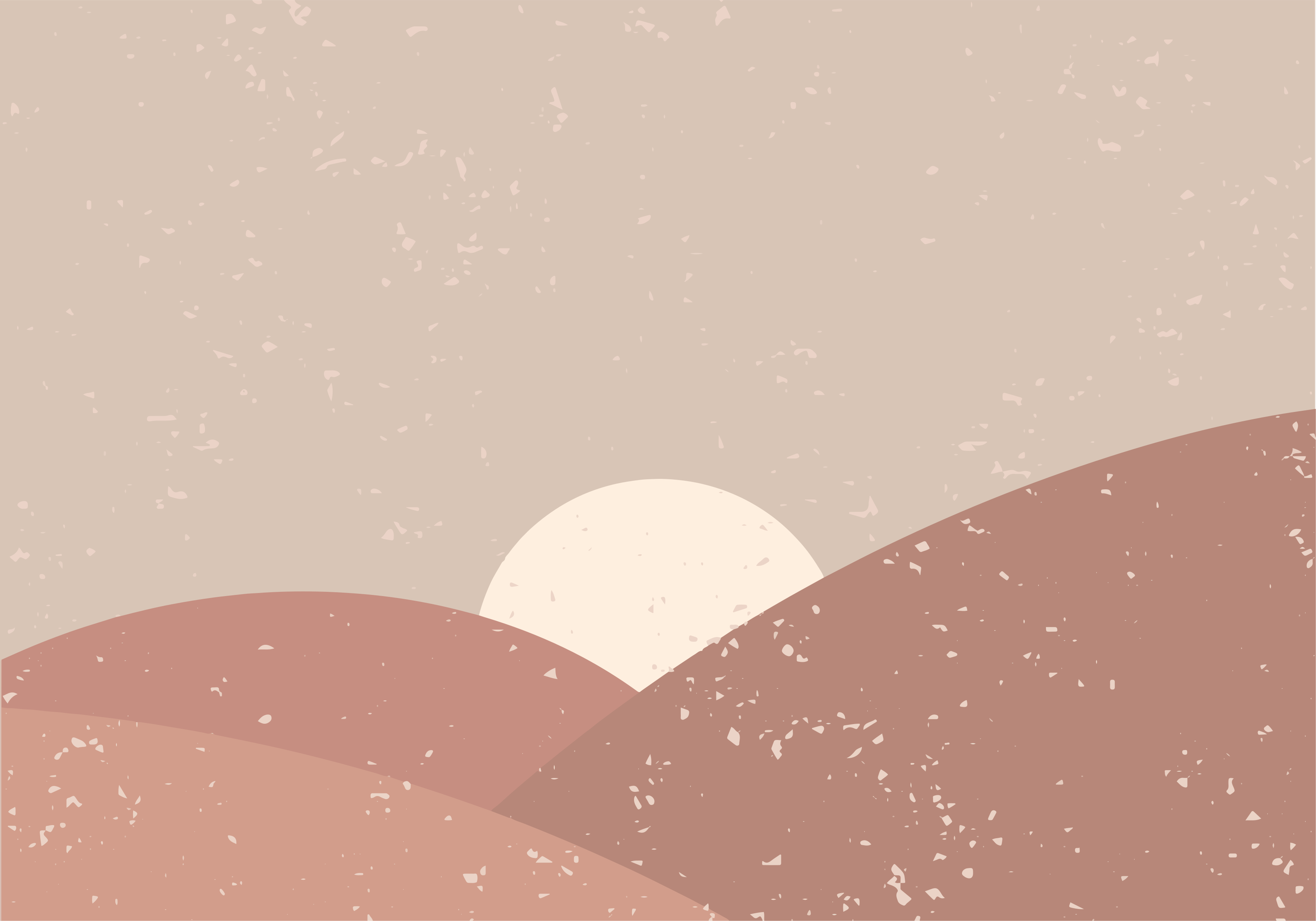 미니멀리스트 효과 비닐 카펫 추상적인 풍경 - TenStickers