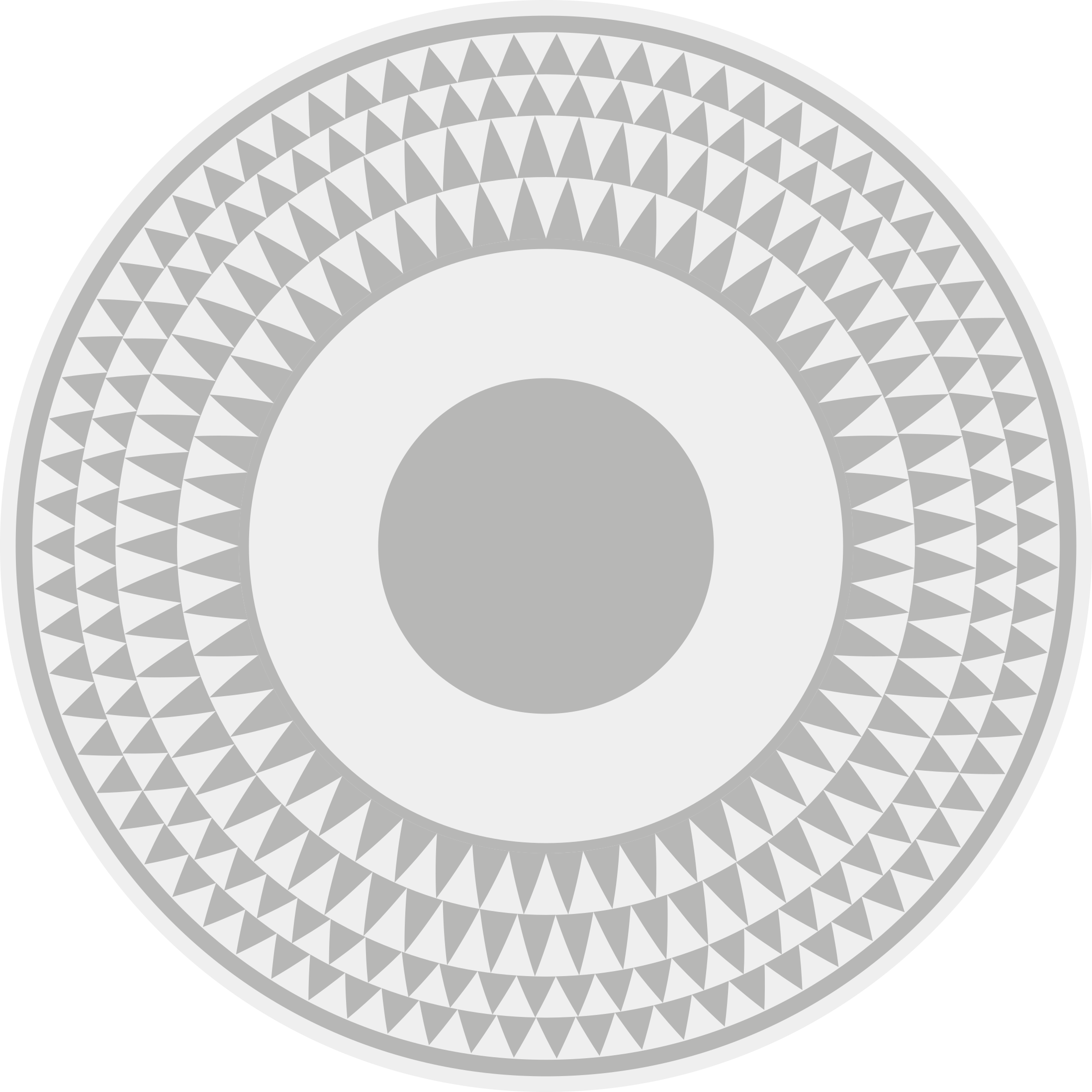 기하학적 효과 비닐 카펫 동심원 패턴 - TenStickers