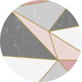 기하학적 효과 비닐 카펫 대리석 기하학 모양 - TenStickers