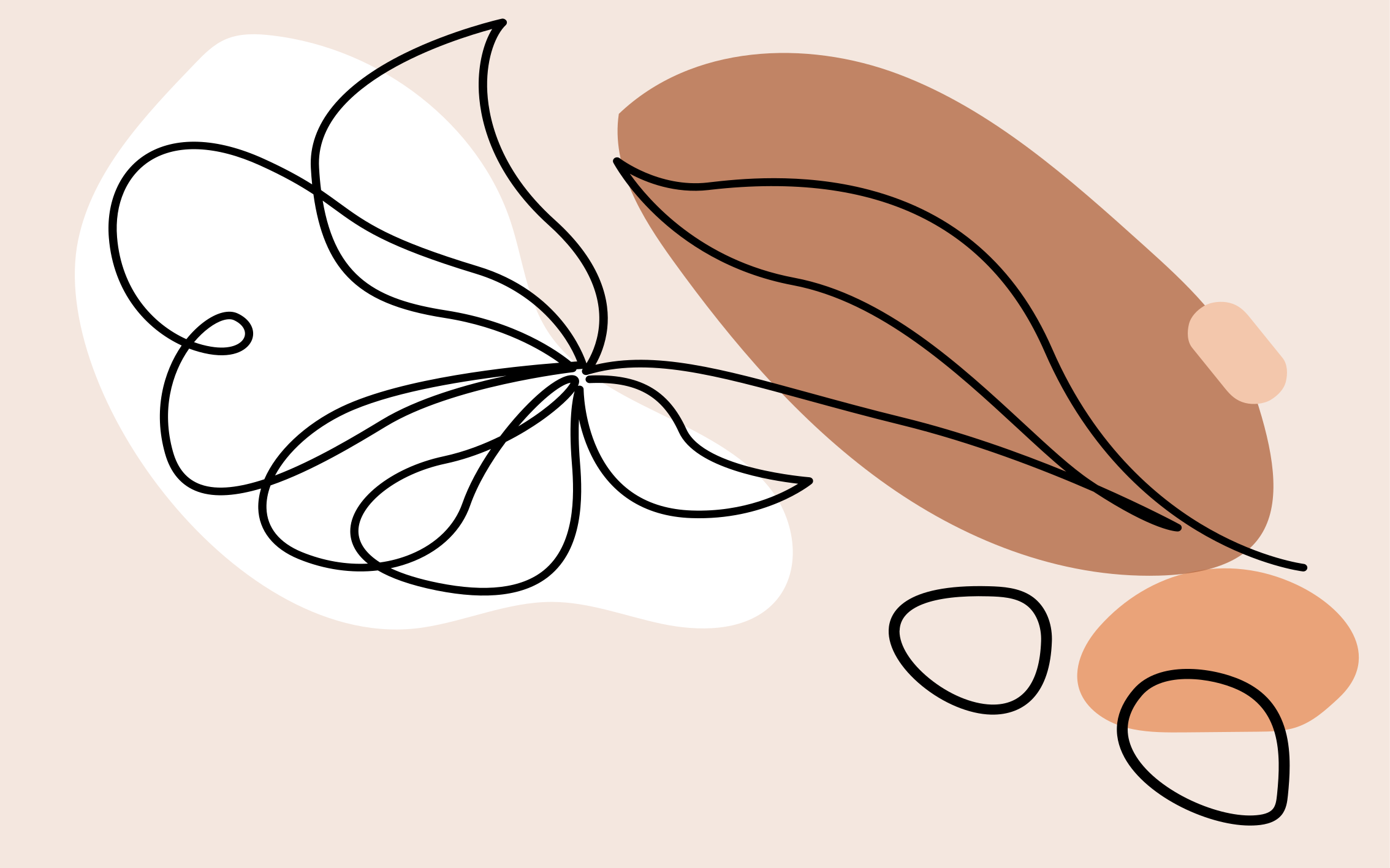 비닐 카펫 꽃과 식물 추상 꽃 패턴 - TenStickers