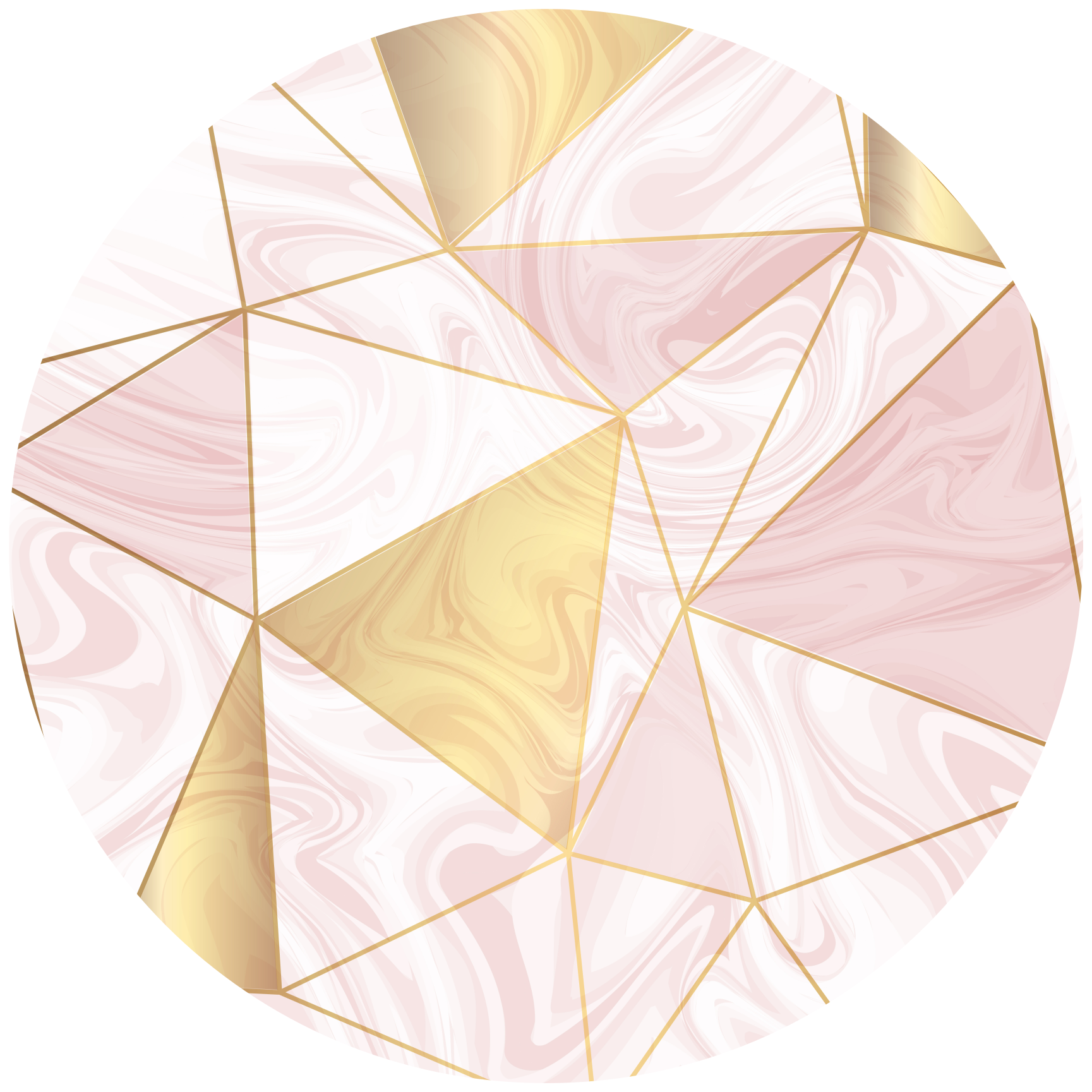 기하학적 효과 비닐 카펫 기하학적 파스텔 모자이크 - TenStickers