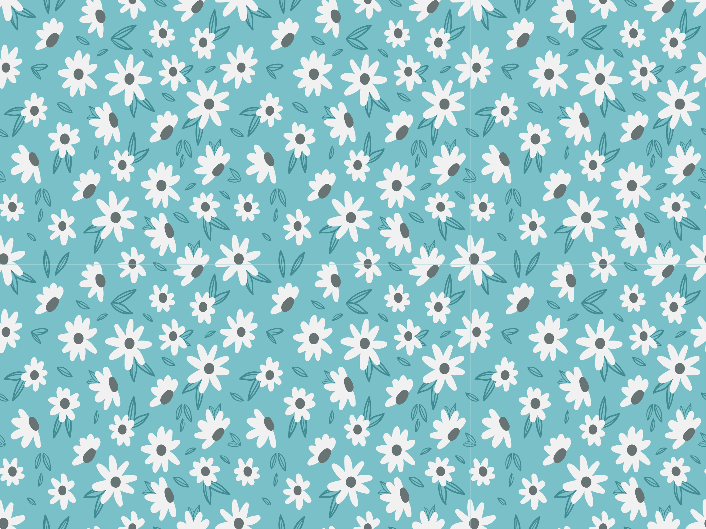 비닐 카펫 꽃과 식물 꽃무늬 장식 - TenStickers