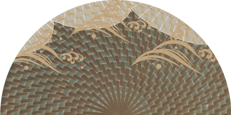 거실용 비닐 깔개 일본식 질감 스타일 - TenStickers