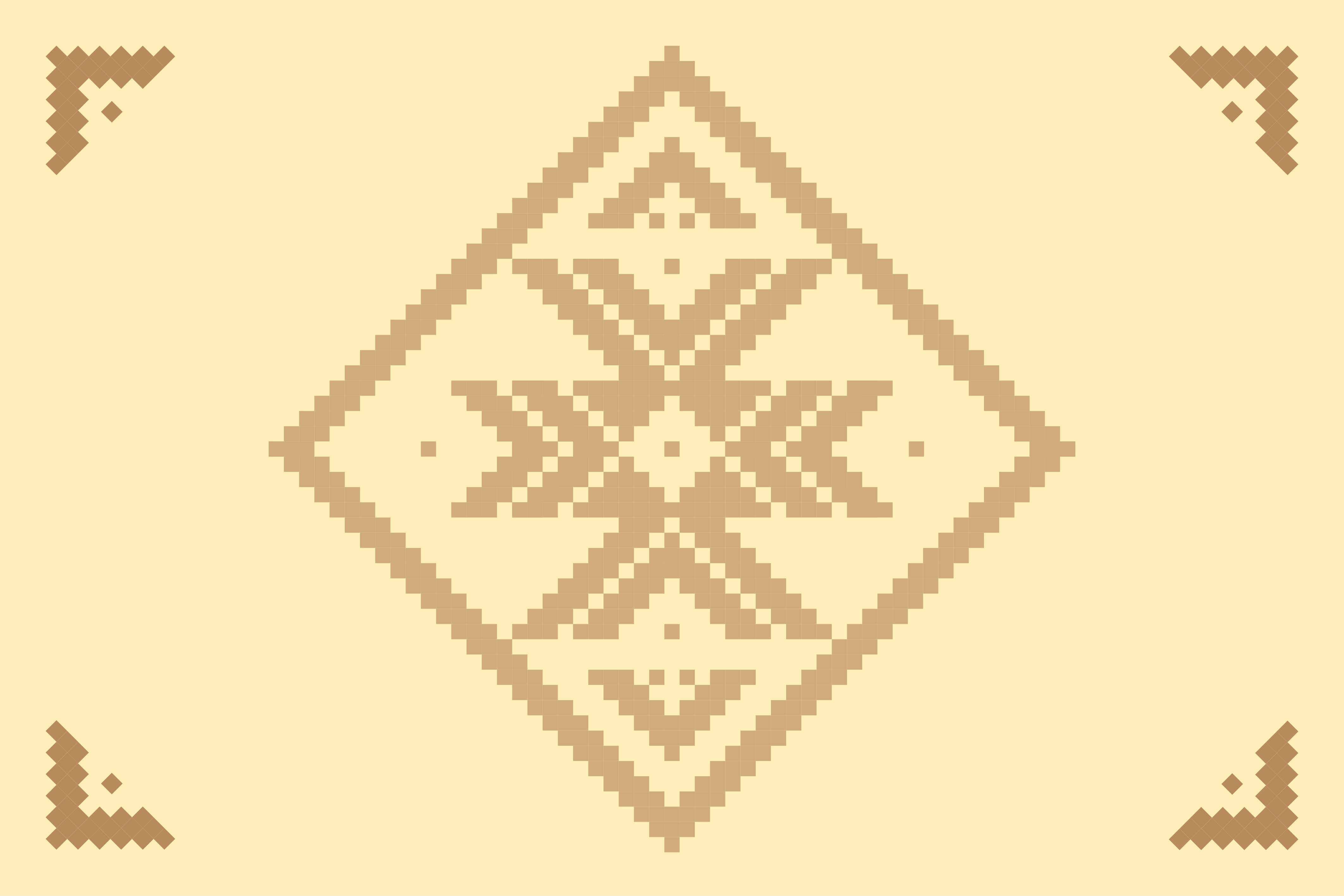 거실용 비닐 깔개 우아한 기하학적 대비 - TenStickers