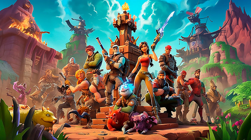 침실용 비닐 카펫 승리를 위한 캐릭터들이 포즈를 취하고 있다. - TenStickers