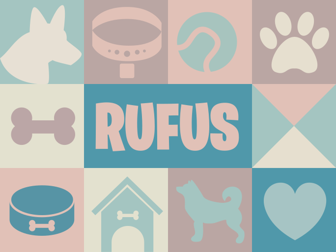 비닐 카펫 동물 개들의 개인화 - TenStickers