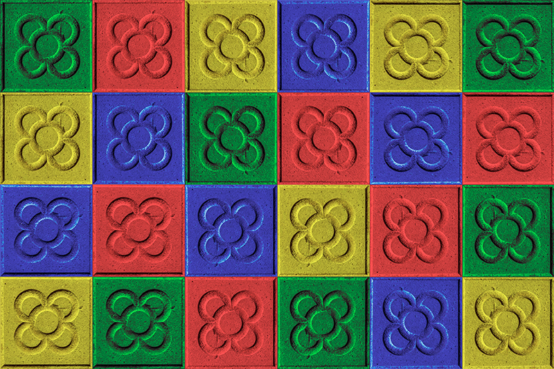 거실용 비닐 깔개 팝 아트 패널 타일 - TenStickers