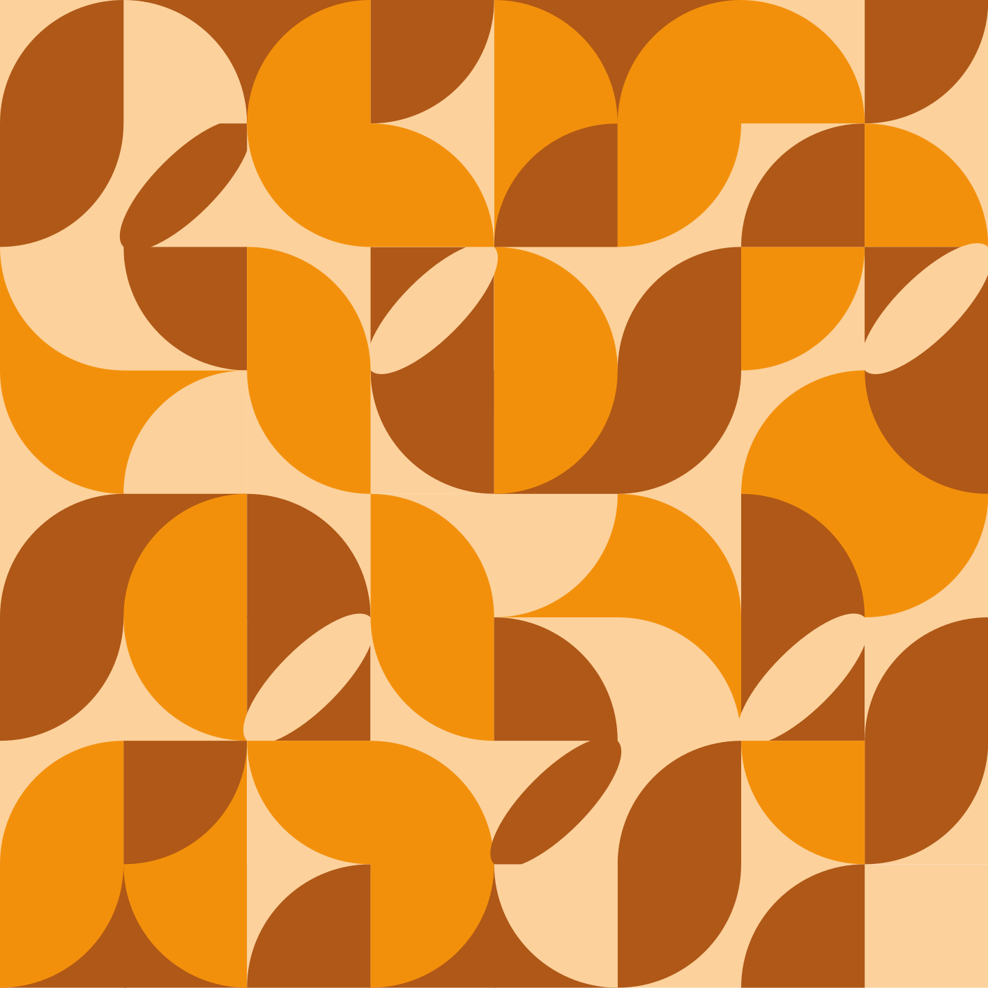 거실용 비닐 깔개 복고풍 - TenStickers