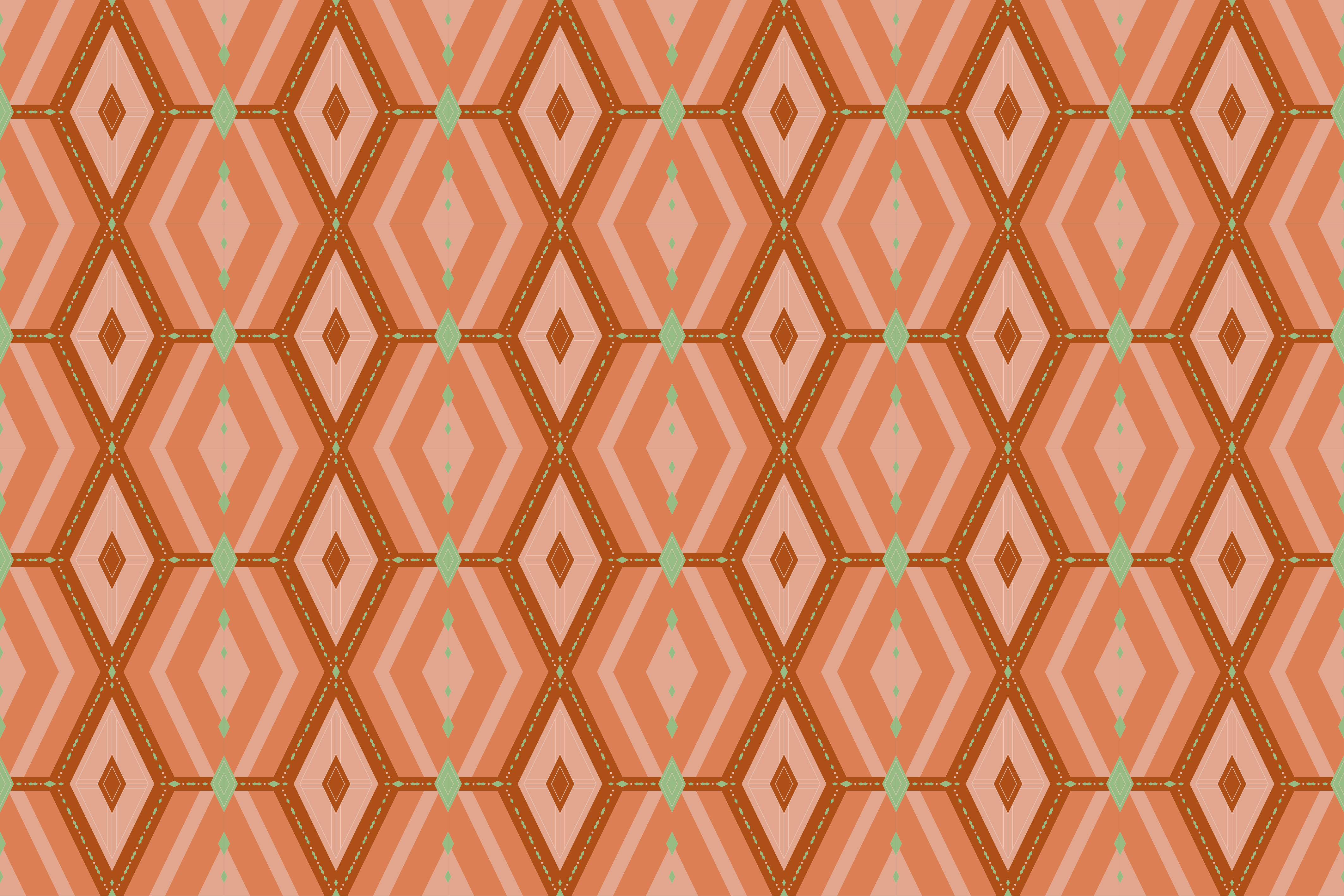 기하학적 효과 비닐 카펫 기하학적 패턴의 조화 - TenStickers