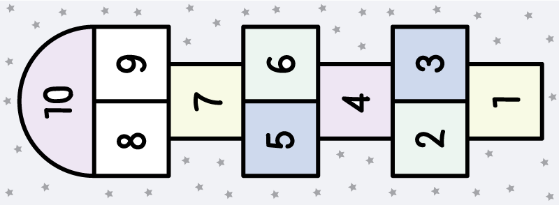 비닐 게임 카펫 돌차기 놀이 - TenStickers