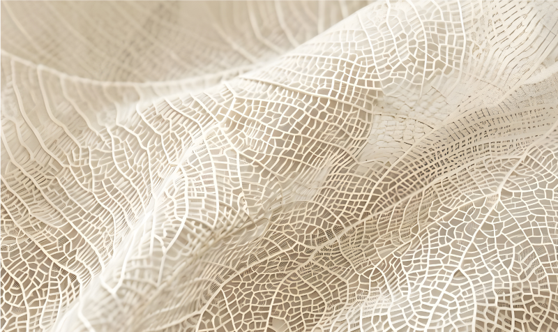 베이지 비닐 카펫 미니멀한 나뭇잎 - TenStickers