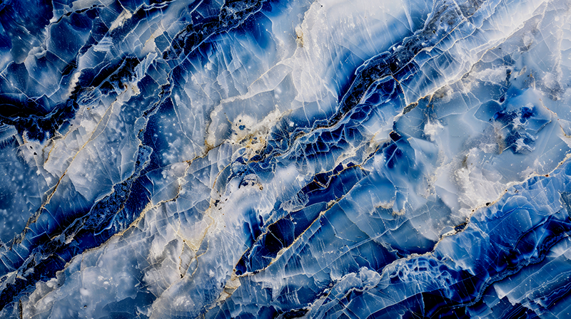 대리석 비닐 러그 다크 블루 - TenStickers