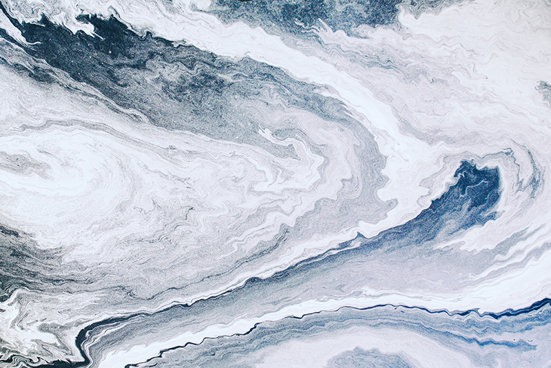 대리석 비닐 러그 미니멀리스트 블루 그레이 - TenStickers