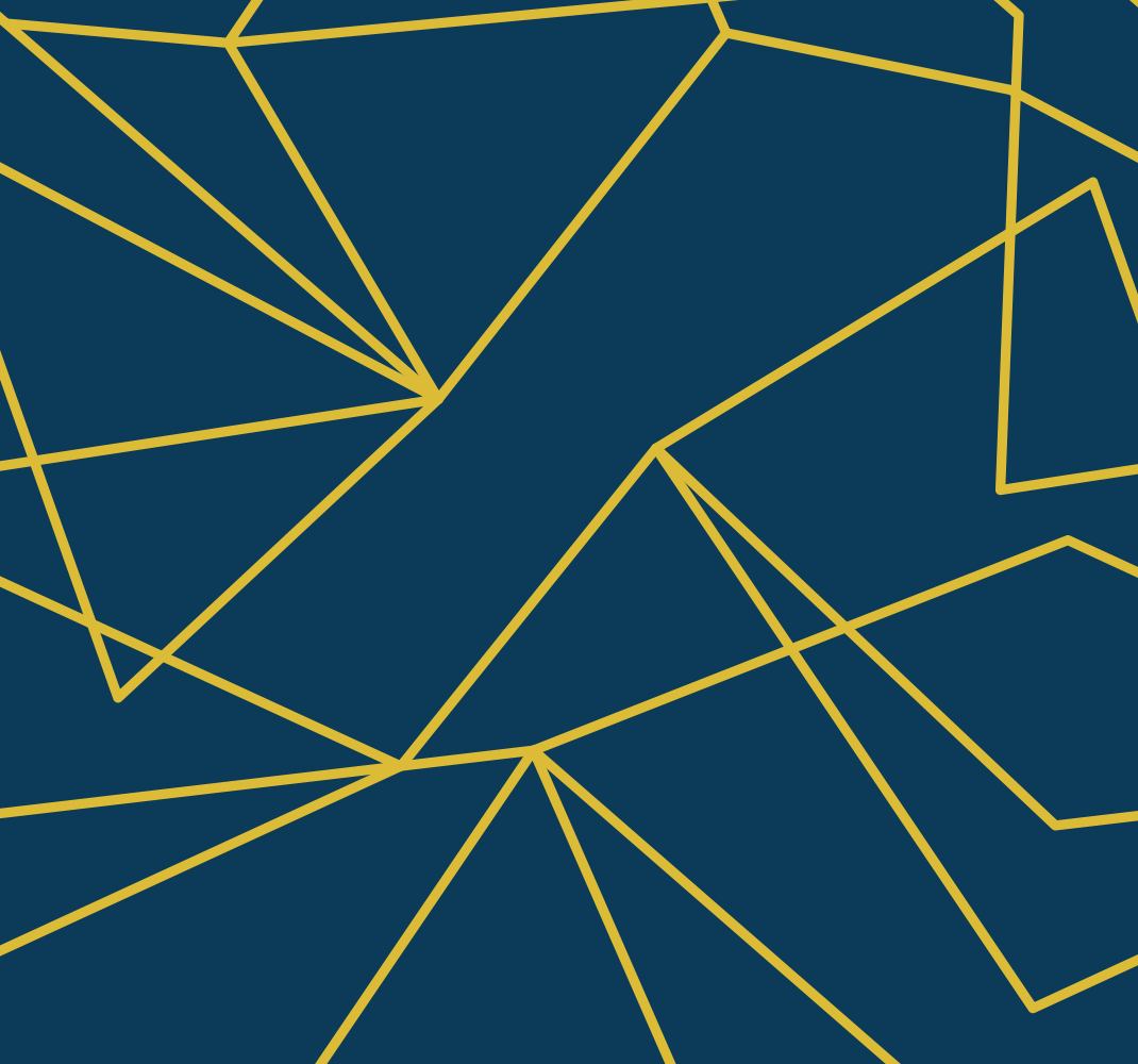 파란색 비닐 카펫 기하학적 골드 라인 - TenStickers