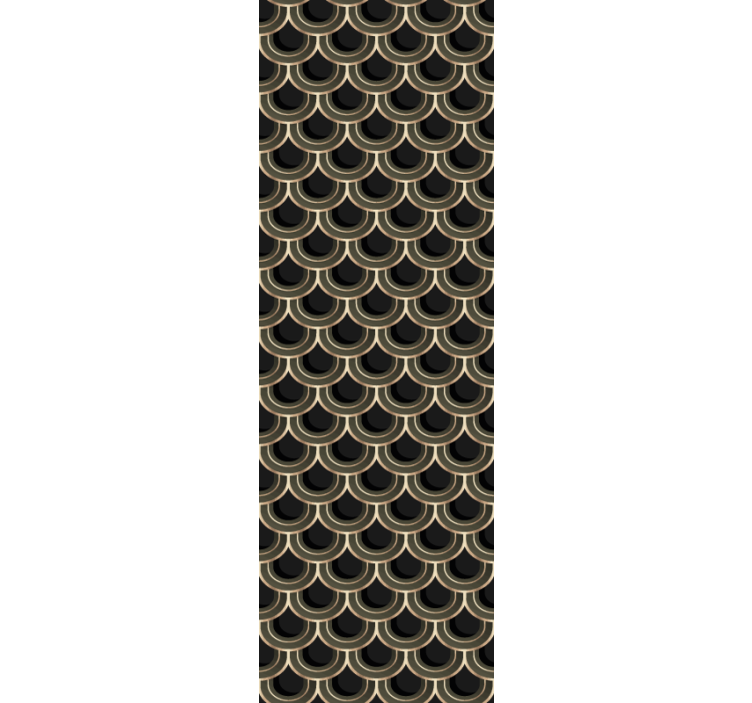 장식용 벽지 우아한 스칼럽 패턴 - TenStickers