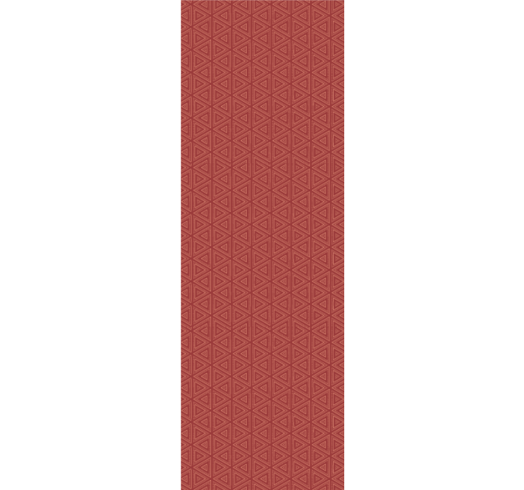 삼각형 벽지 아름다운 빨간 패턴 - TenStickers