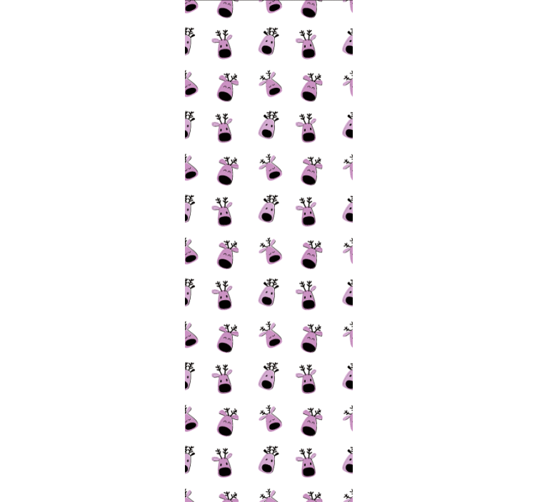 동물 벽지 행복한 순록 얼굴 - TenStickers