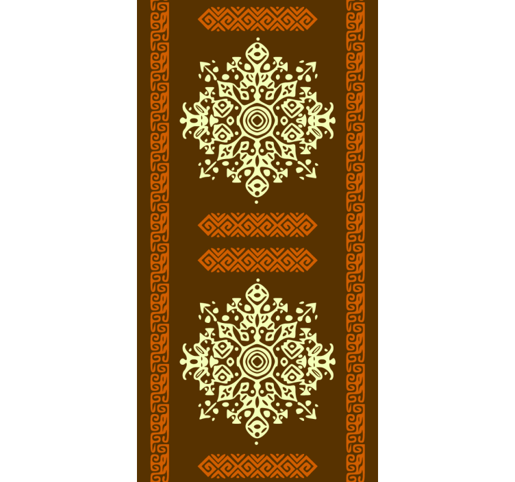 마스터 침실 벽지 에스닉 골든 만다라 - TenStickers