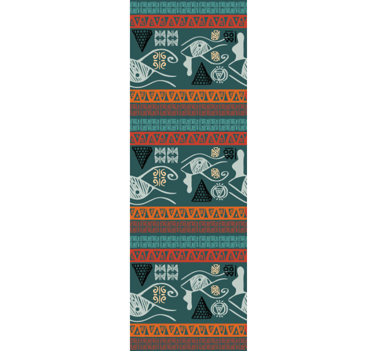 바탕화면 물고기 테마 해안 부족 기하학 - TenStickers