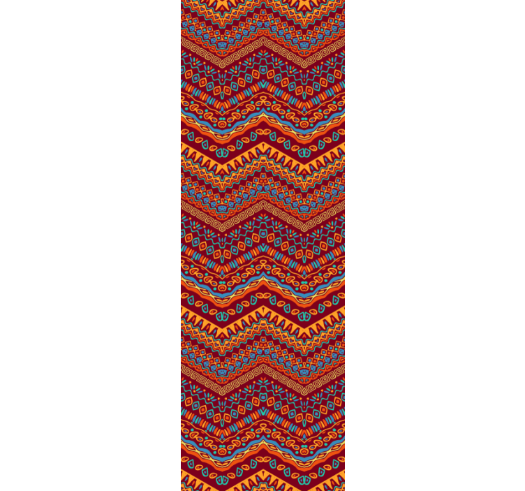 거실 배경 화면 생동감 넘치는 기하학적 패턴 - TenStickers