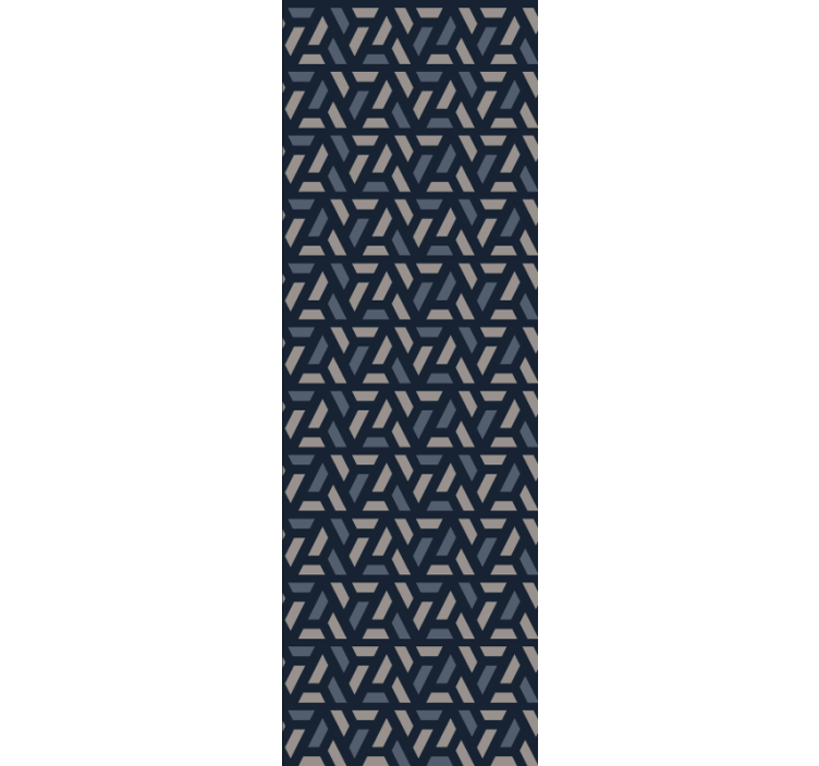 기하학적 벽지 역동적인 패턴 배열 - TenStickers