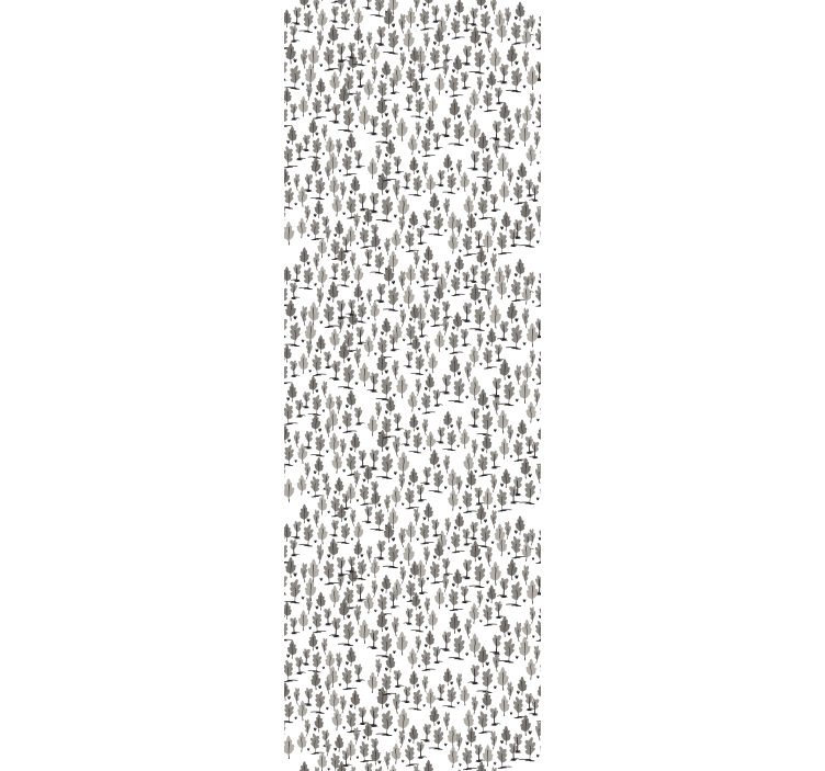 나무 벽지 북유럽 블랙 실루엣 - TenStickers