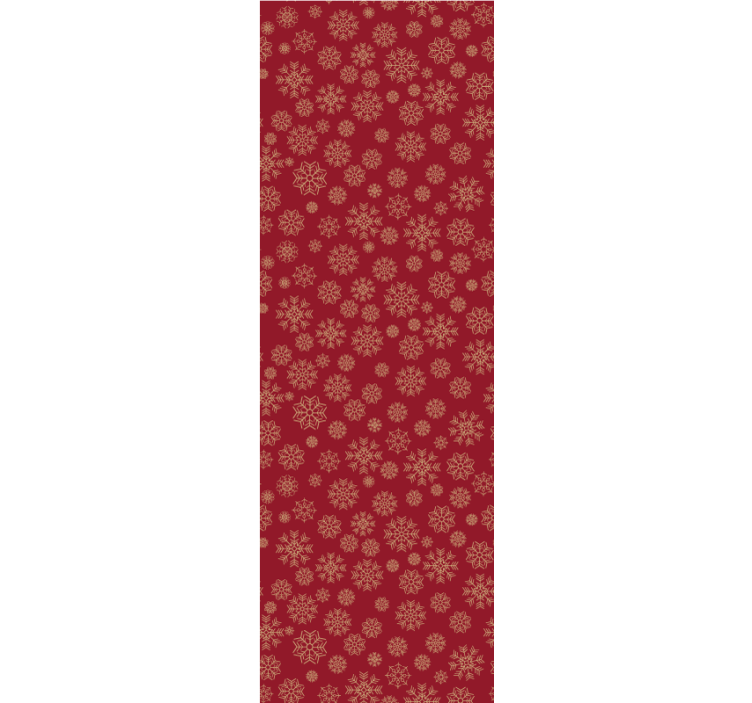 크리스마스 벽지 서리 낀 꽃 디자인 - TenStickers