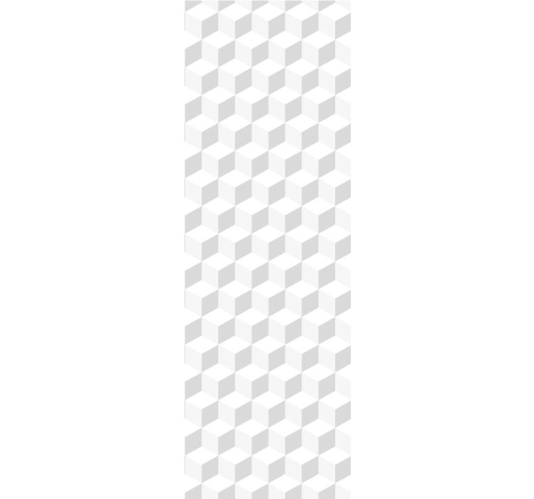 기하학적 벽지 정육면체 질감 - TenStickers