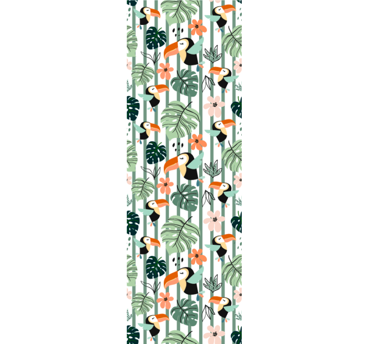 동물 벽지 열대 투칸 테마 - TenStickers