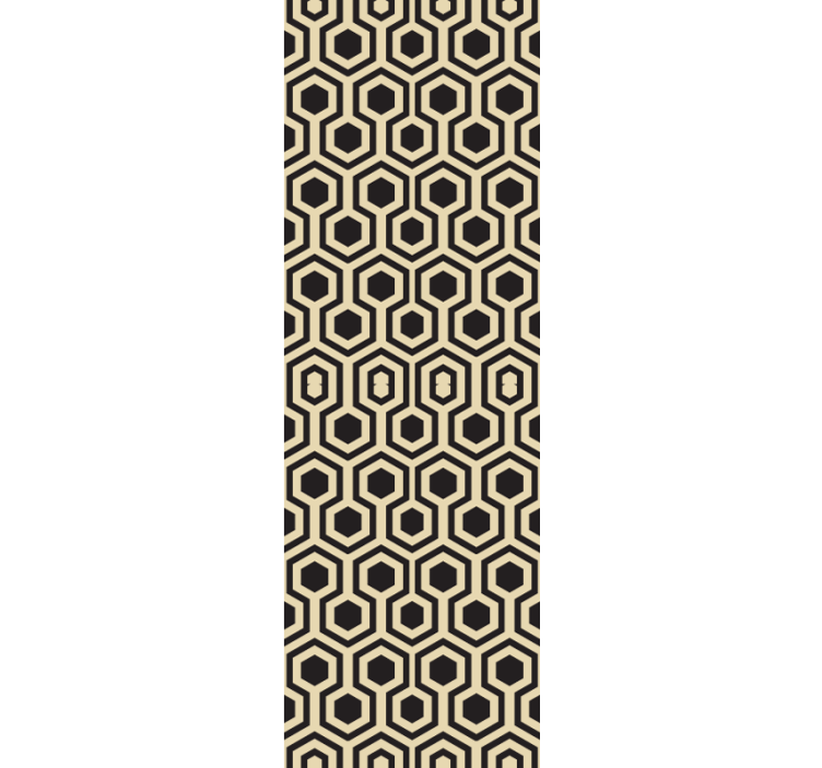 기하학적 벽지 벌집 육각형 패턴 - TenStickers