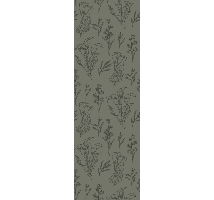 꽃이 있는 벽지 - 꽃의 요소 - TenStickers