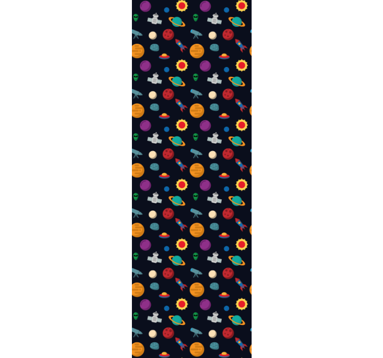 별이 있는 벽지 우주 모험 장면 - TenStickers