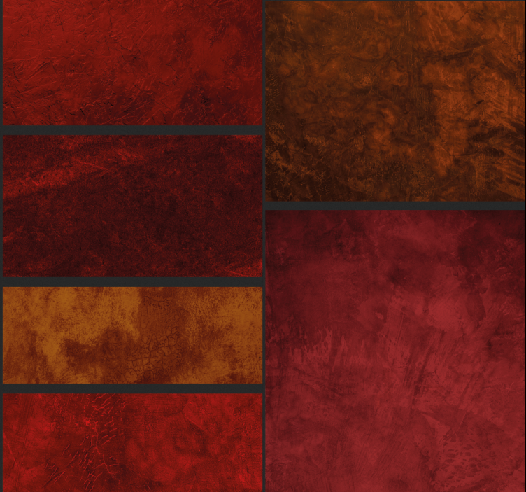 텍스처와 모티브가 있는 벽지 질감 있는 패치워크 디자인 - TenStickers