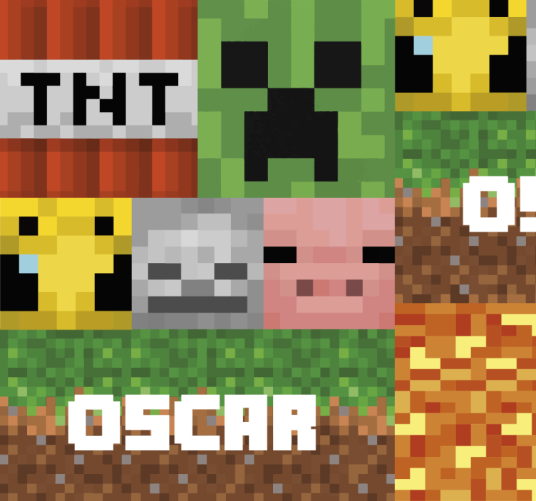 십대 침실 벽지 게임 기하학적 패턴 - TenStickers