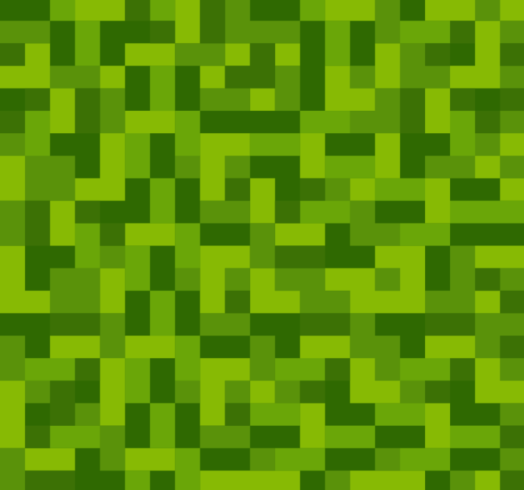 십대 침실 벽지 녹색 사각형 게임 디자인 - TenStickers