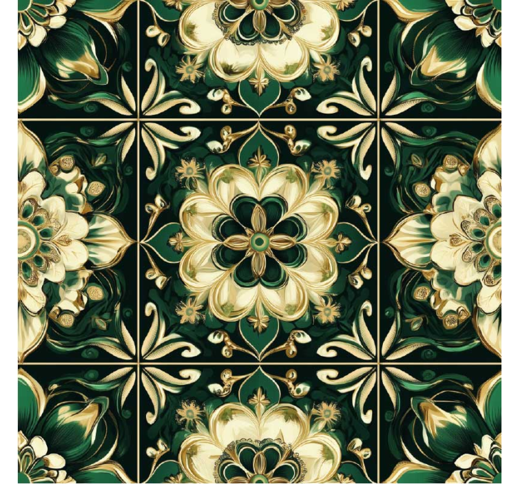 주방 벽지 식물 모자이크 타일 - TenStickers