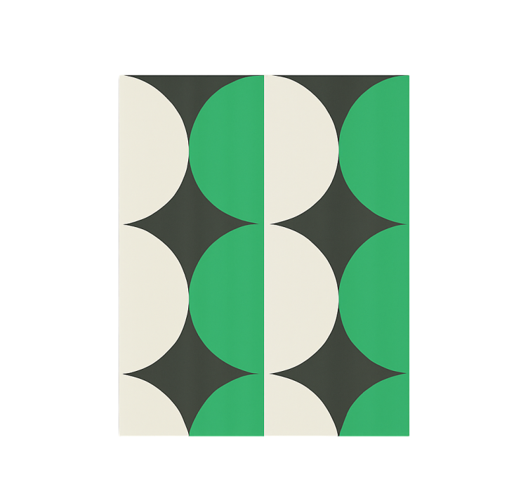 다른 빈티지 배경 화면 1970년대 에메랄드 하모니 - TenStickers