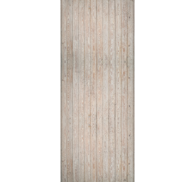 장식용 벽지 연한 갈색 수평 판넬 - TenStickers