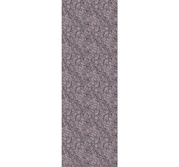 거실 배경 화면 추상 페이즐리 패턴 - TenStickers