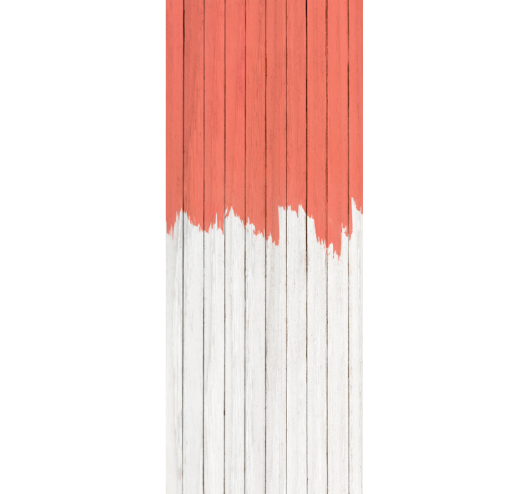 벽지 트리 산호빛 패턴 - TenStickers