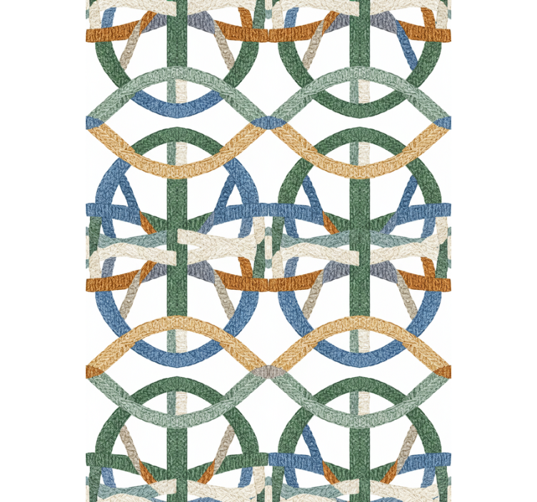 거실 배경 화면 자수 끈 질감 - TenStickers