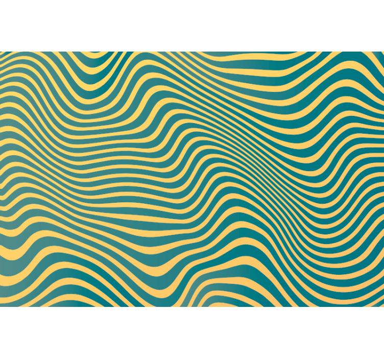 침실 벽지 레트로 라인 - TenStickers