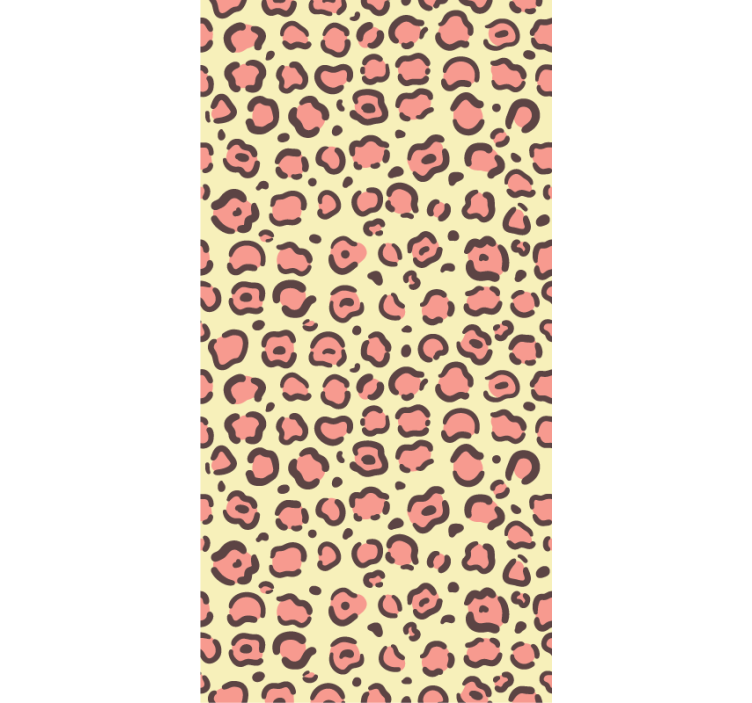 침실 벽지 표범 모피 질감 - TenStickers