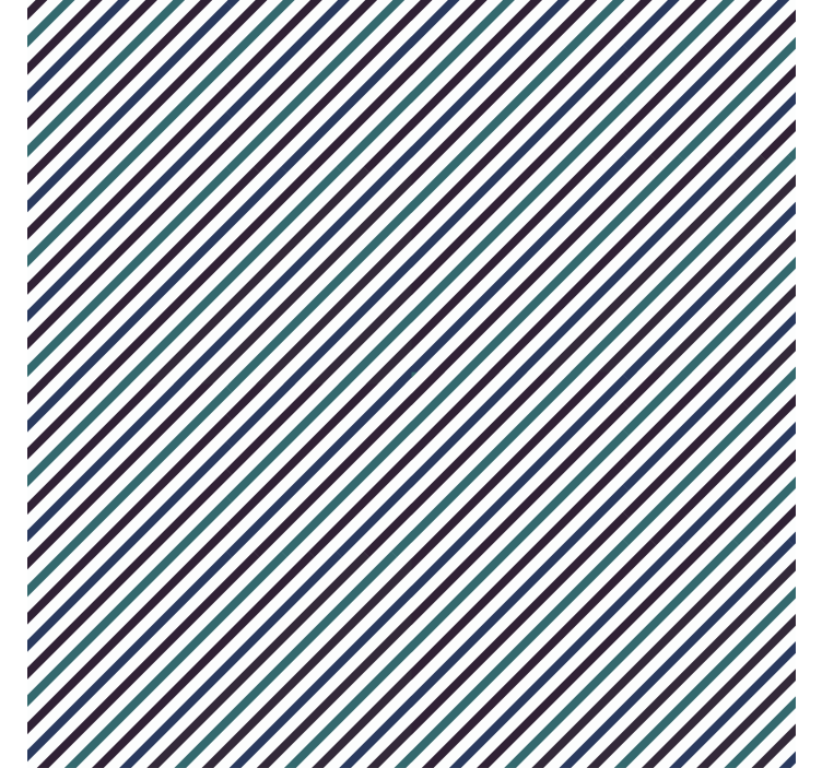 장식용 벽지 파란색 대각선 줄무늬 - TenStickers