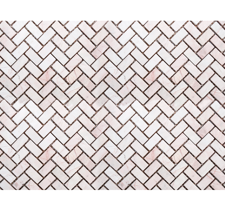 장식용 벽지 헤링본 대리석 타일 - TenStickers