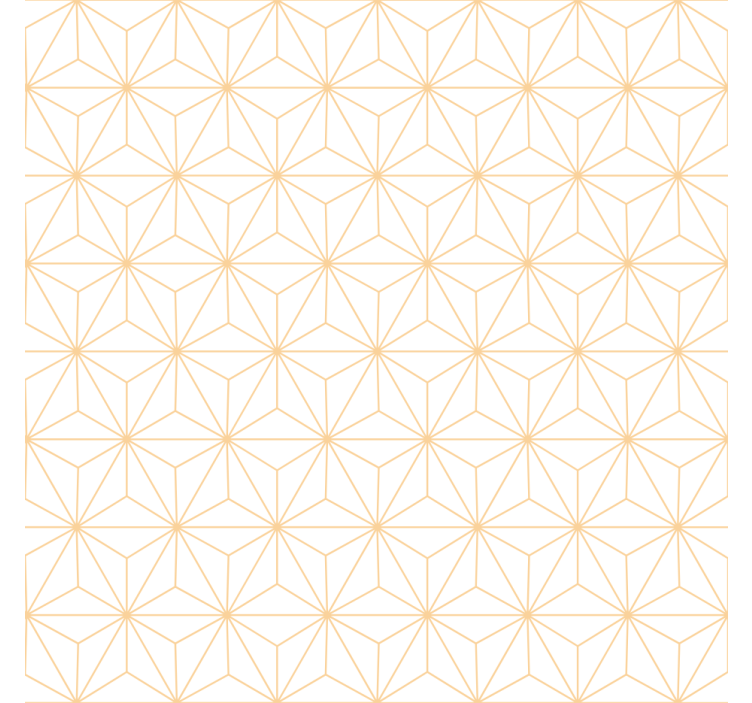 거실 배경 화면 흰색과 금색 선 - TenStickers