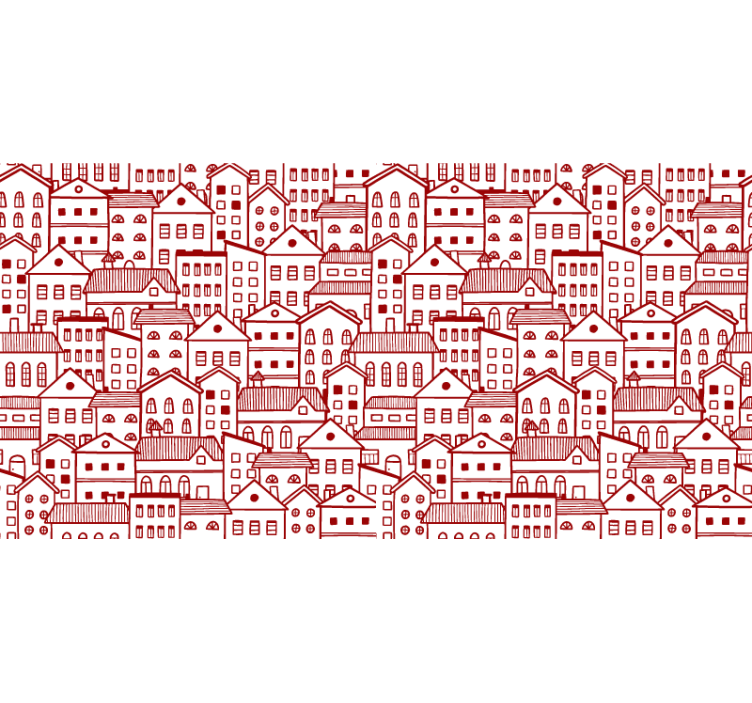 텍스처와 모티브가 있는 벽지 현대 도시 만화책 효과 - TenStickers