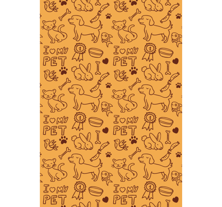 동물 벽지 내 반려동물 - TenStickers